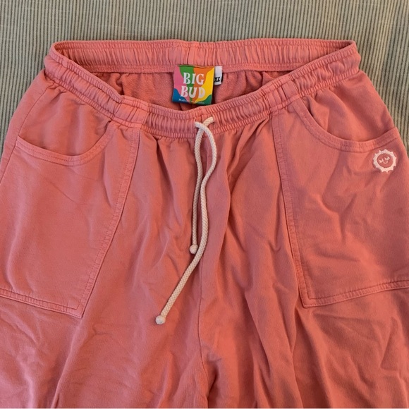 BIG BUD PRESS FLAMINGO PINK LIGHTWEIGHT SWEATPANTS - Picture 1 of 3